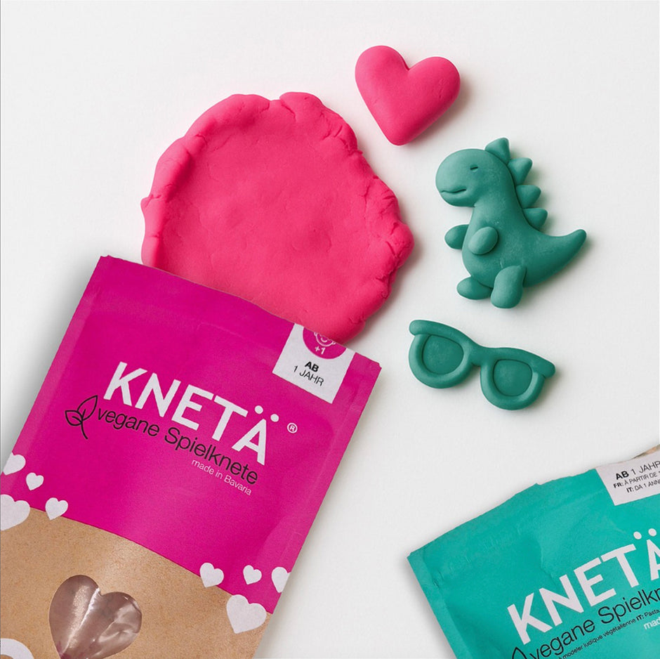 Knetä Vegan Speelklei 100 g – Losse Kleuren - Roze