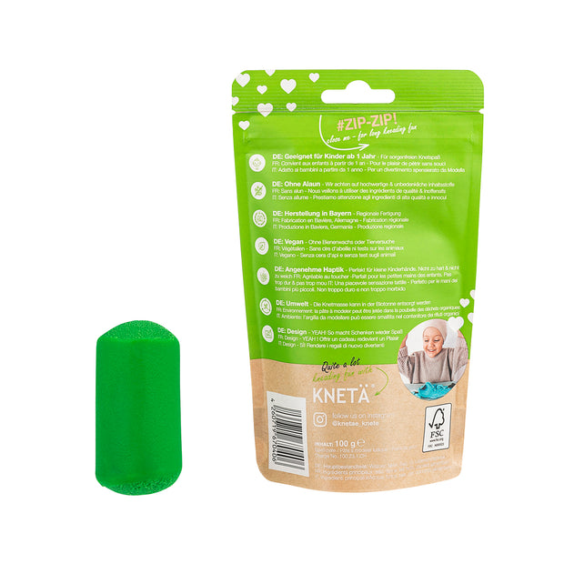 Knetä Vegan Speelklei 100 g – Losse Kleuren - Groen