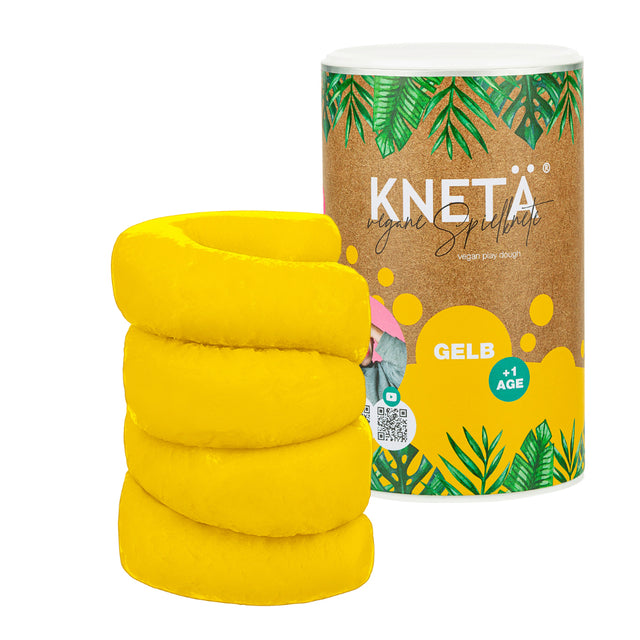 Knetä Vegan Speelklei XXL – 1000 g Koker - Geel