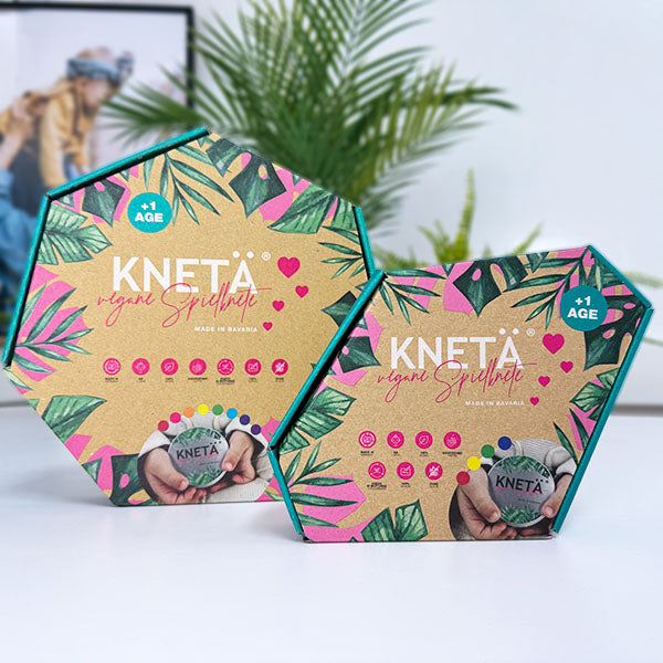 Knetä Vegan Speelklei Set – 8 × 125 g
