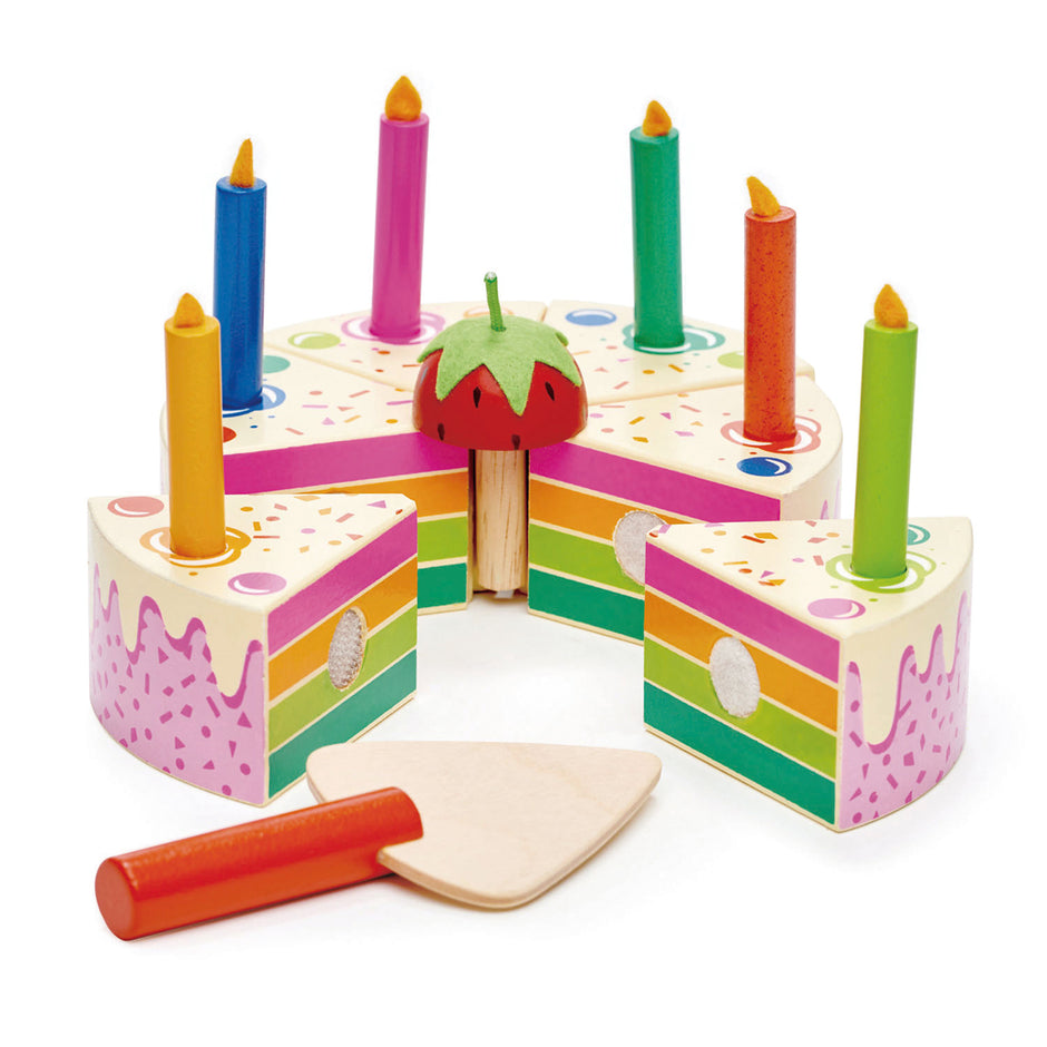 Tender Leaf Playing – Verjaardagscake Regenboog