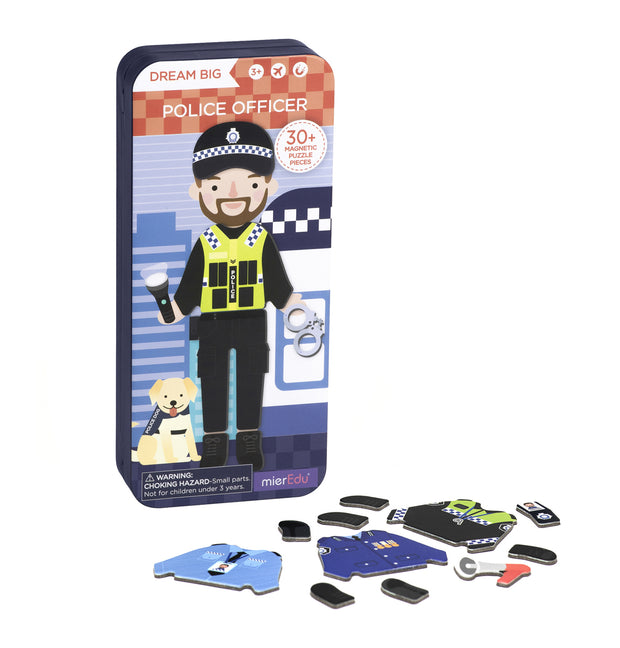 MierEdu Magnetische Puzzeldoos – Politie Officier