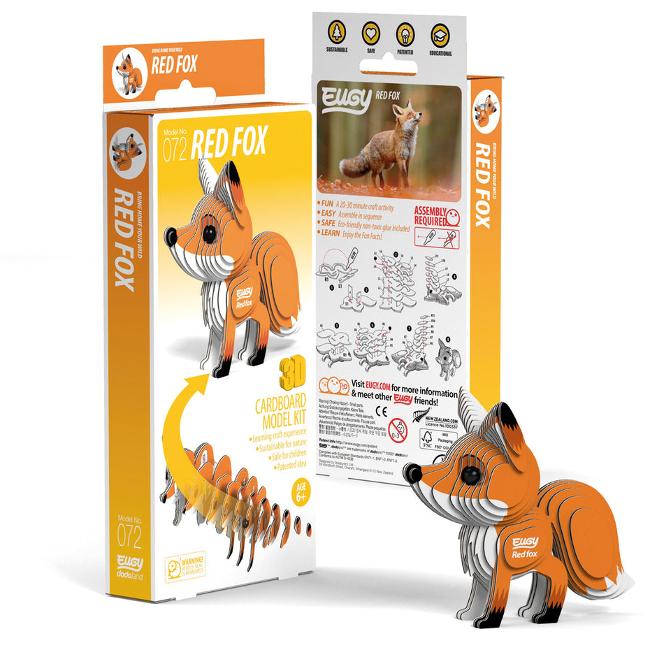 EUGY 3D Puzzel – Rode vos