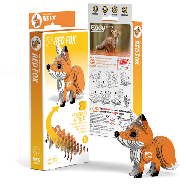 EUGY 3D Puzzel – Rode vos