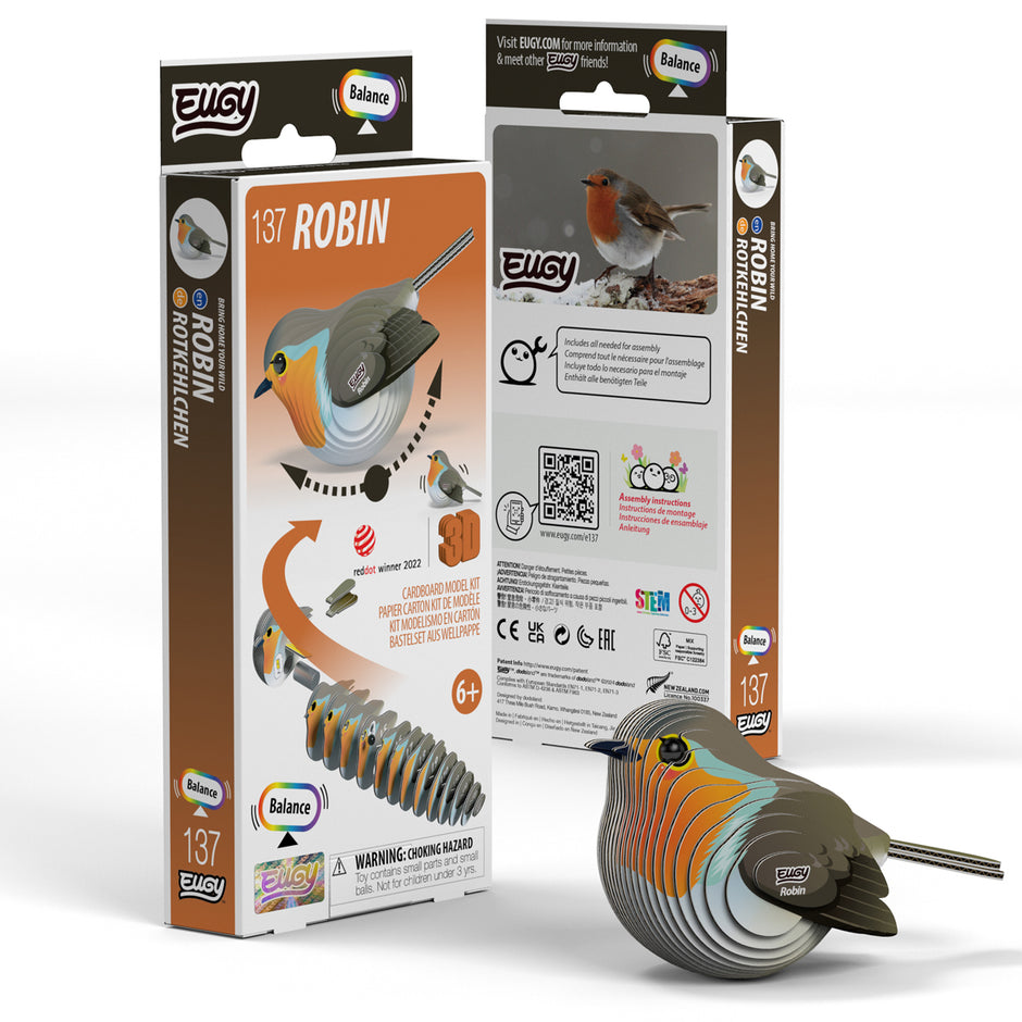 EUGY 3D Model – Vogel: roodborstje