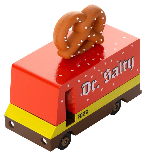 Candycar Pretzel Van – Dr. Salty – Duurzame Houten Speelgoed auto