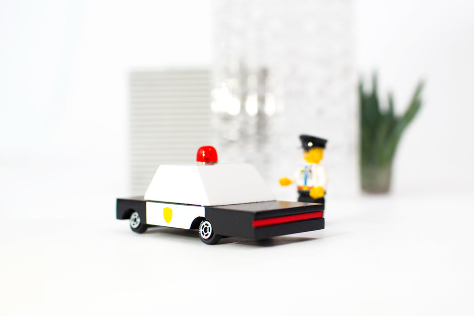 Candycar Police Car – Duurzame Houten Politieauto