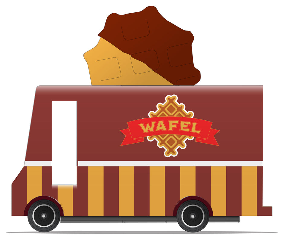 Candycar Waffle Van – Duurzame Houten Speelgoed auto
