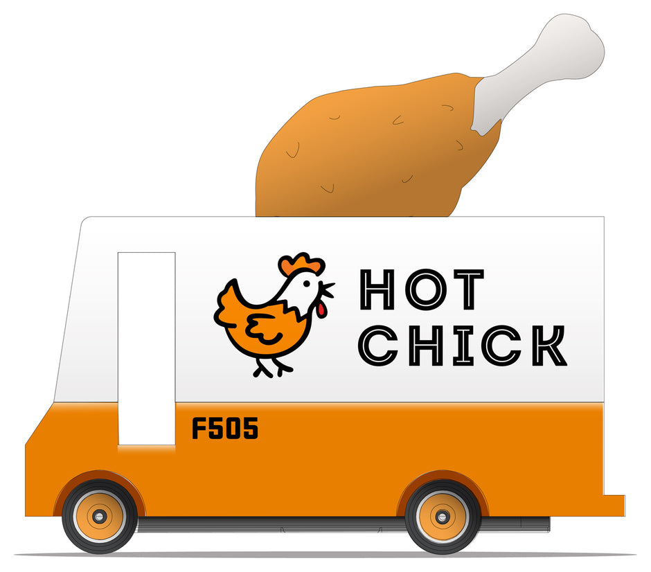 Candycar Hot Chick Van – Duurzame Houten Speelgoed auto