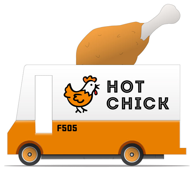 Candycar Hot Chick Van – Duurzame Houten Speelgoed auto