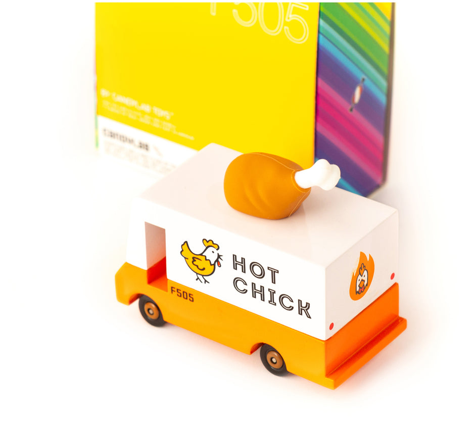 Candycar Hot Chick Van – Duurzame Houten Speelgoed auto