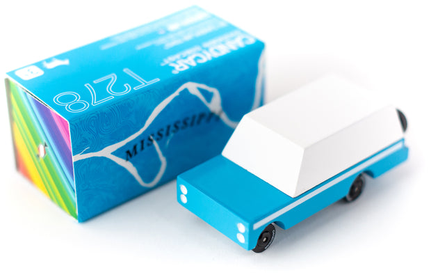 Candycar Mississippi Mule Blue – Duurzame Houten Pick-up