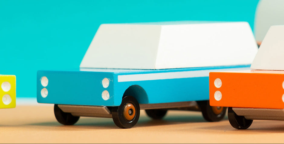 Candycar Mississippi Mule Blue – Duurzame Houten Pick-up