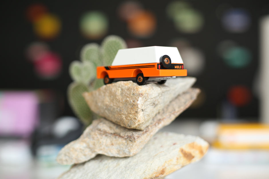 Candycar Rio Grande Mule Orange – Duurzame Houten Pick-up