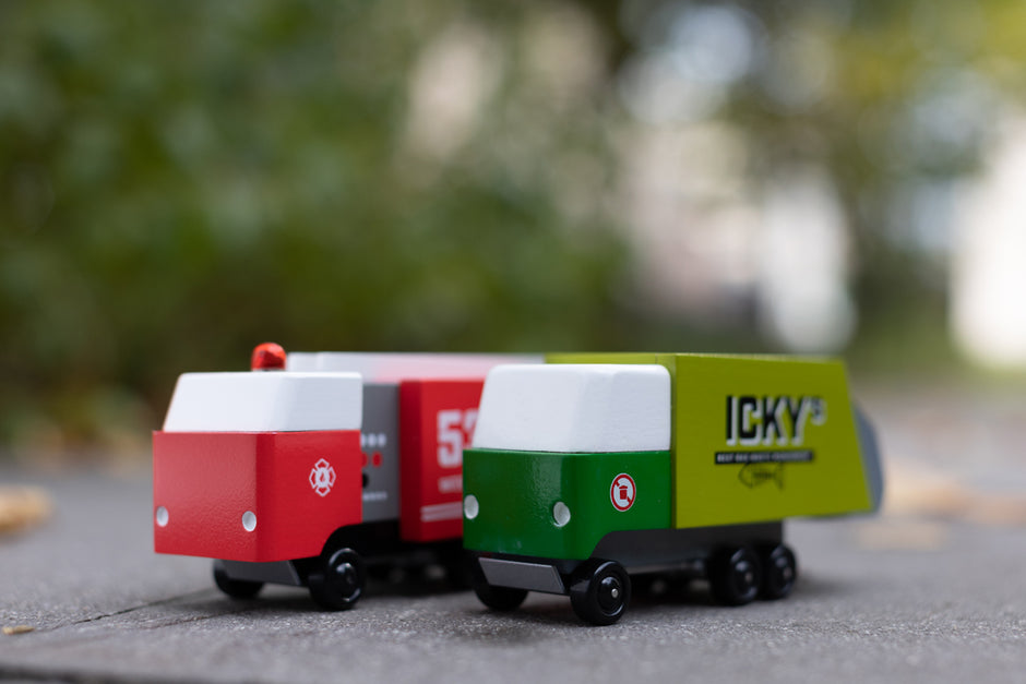 Candycar Fire Truck – Duurzame Houten Brandweerwagen