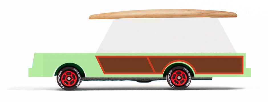 Candycar Surf Wagon – Duurzame Houten Strandauto