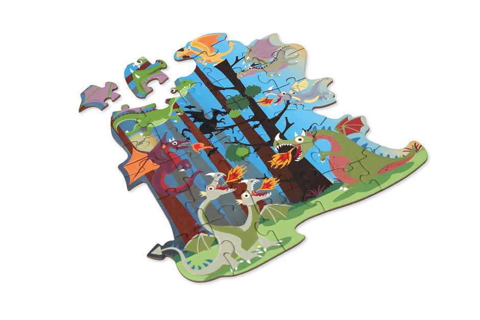 Scratch Compact Puzzel – Draken (29 stuks)