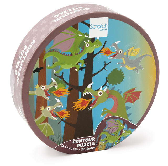Scratch Compact Puzzel – Draken (29 stuks)