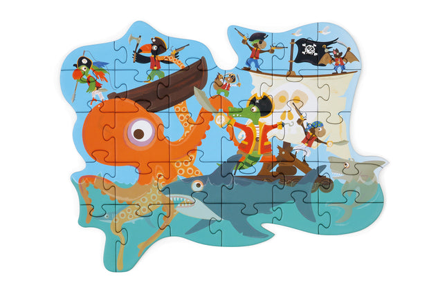 Scratch Compact Puzzel – Piraat (29 stuks)