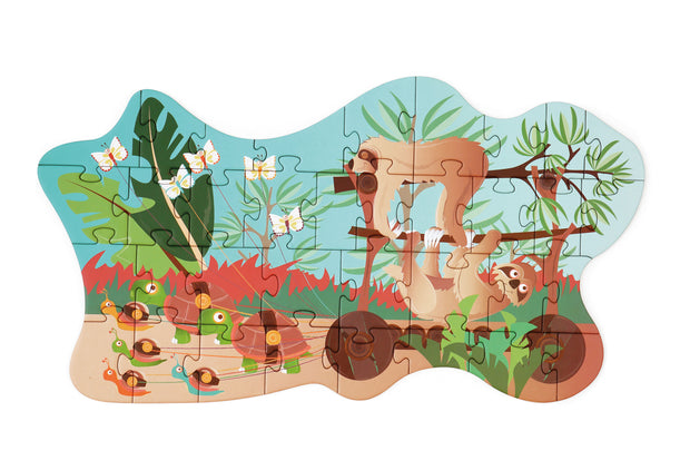 Scratch Compact Puzzel – Luiaard (35 stuks)