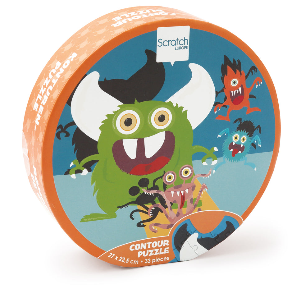 Scratch Compact Puzzel – Monster (33 stuks)