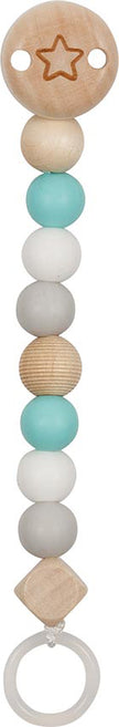Goki Baby Fopspeenketting – Ster Turkoois