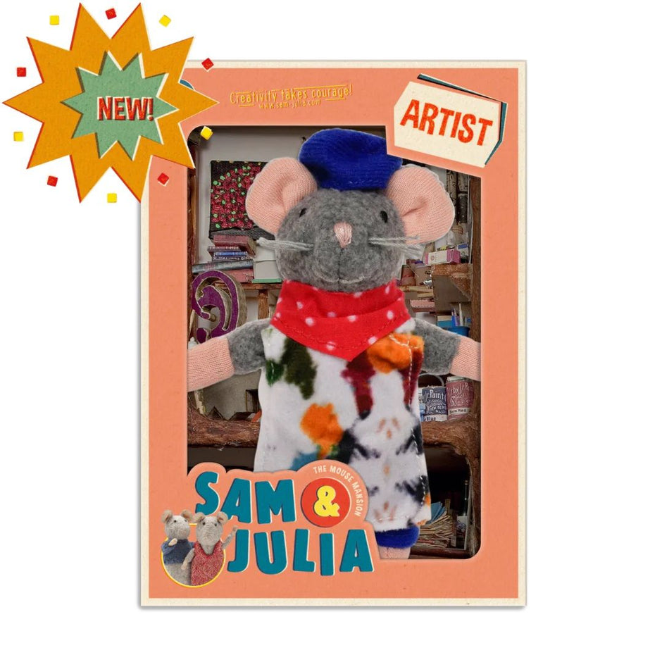 Sam & Julia - Knuffelmuis De Kunstenaar